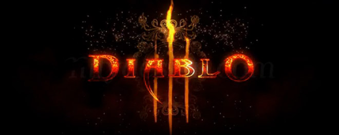 仿《暗黑破坏神III》DIABLOIII游戏LOGO